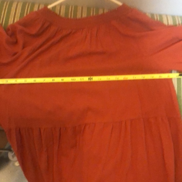 Margaux Riviera burnt orange peasant dress size 1X - Picture 5 of 8